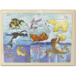 60 Piece Wooden Arctic Puzzle             60 Piece Wooden Arctic Puzzle